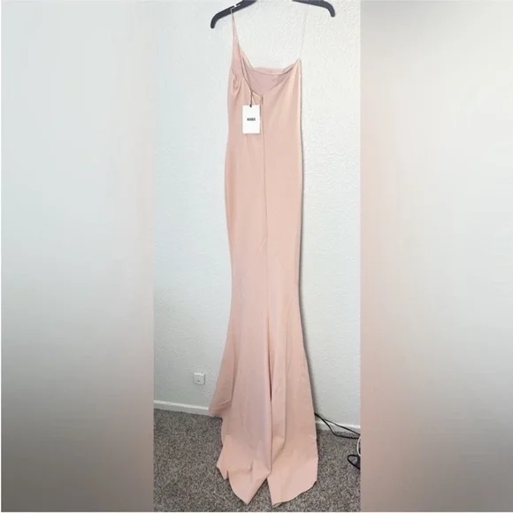 Nookie Pink One-Shoulder Maxi Dress NWT - Picture 8 of 9